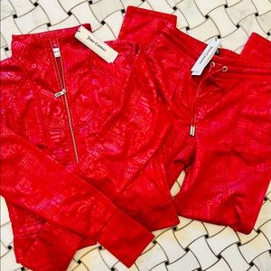 Juicy Couture Cherry Red Sweatsuit Size Small